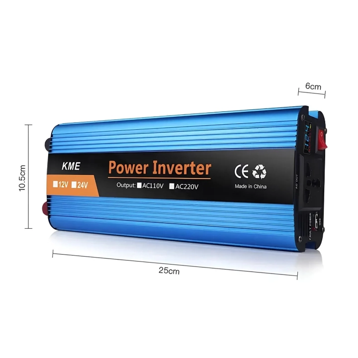 Przetwornica samochodowa o mocy 2600W (12V-220V) konwerter napięcia