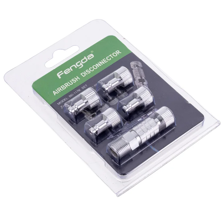 Szybkozłączki do Aerografu Węża ZESTAW 6x 1/8