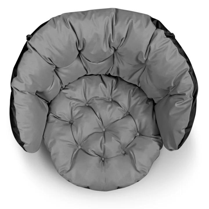 Zestaw ogrodowy 2x122x40cm + 190x40cm na krzesło kanapę huśtawkę meble rattanowe wodoodporny szary