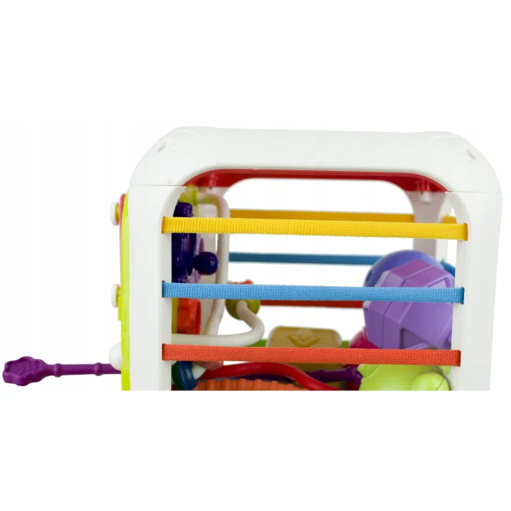ZABAWKA SENSORYCZNA 7w1 KOSTKA SORTER CYMBAŁKI KLOCKI EDUKACYJNA