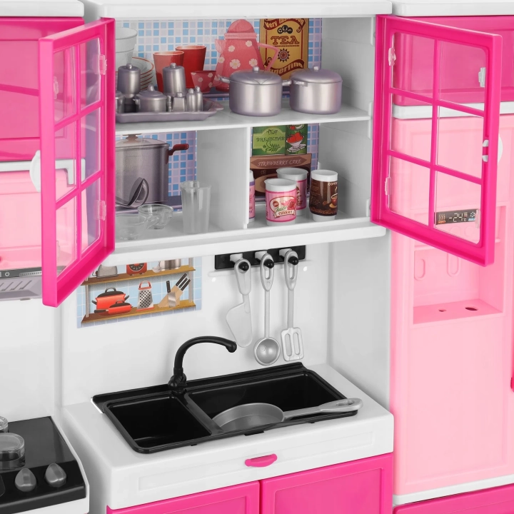 LT132 MEBELKI DO DOMKU DLA LALEK KUCHNIA AKCESORIA KUCHENNE DUŻE 31CM