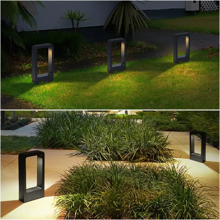 Lampa ogrodowa LED słupek 30 cm Shuniu 7W 3000K IP65 oświetlenie ścieżek