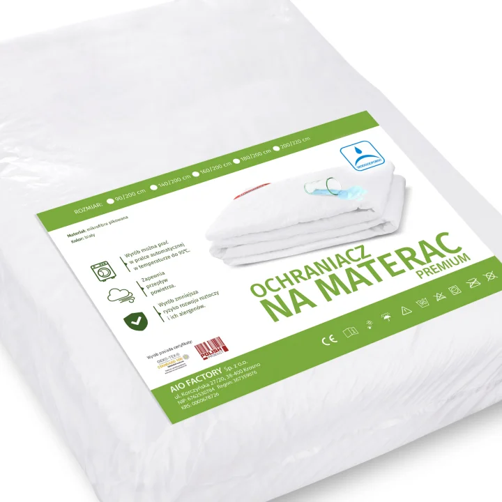 Nakładka / ochraniacz na materac wodoodporna 200x220cm biała