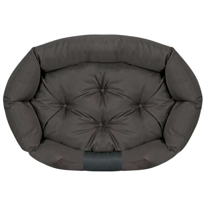 Legowisko dla psa 75x50 cm personalizowane wodoodporne czarne