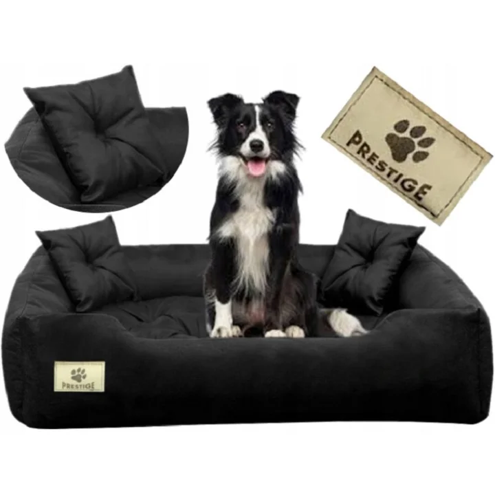 Legowisko dla psa kojec PRESTIGE 115x95 cm wodoodporne czarne