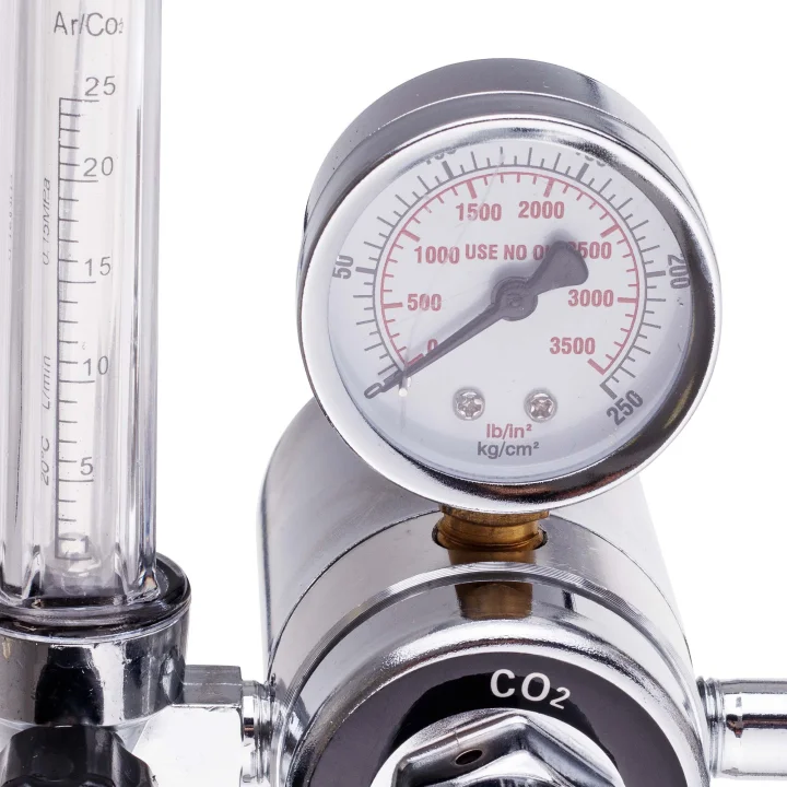 Reduktor Argon CO2 z ROTAMETREM PODGRZEWACZEM GAZU 230V PODGRZEWACZ GAZOWY