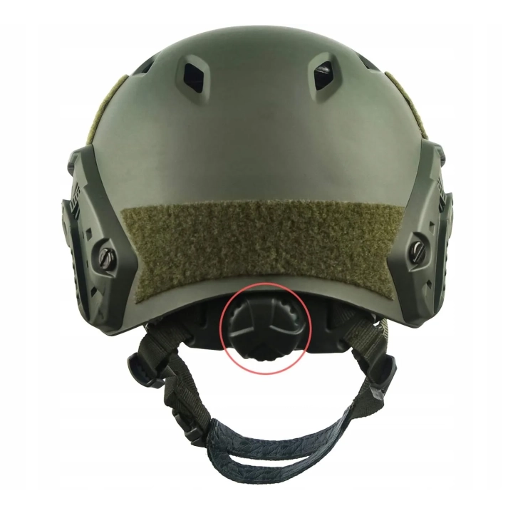 Hełm taktyczny LOOGU Fast BJ Airsoft hełm bojowy do paintballa zielony