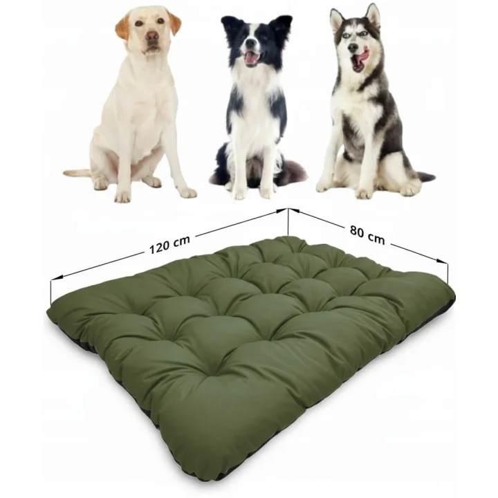 Legowisko dla psa poduszka PRESTIGE 120x80 cm wodoodporna zielone