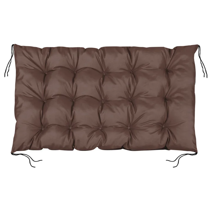Poduszka ogrodowa 120x80 cm na ławkę palety wodoodporna brązowa