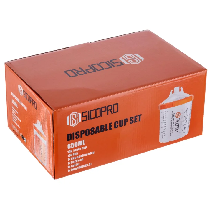 Zestaw kubków do mieszania lakieru system PPS 11x Adapter 16x1,5 mm