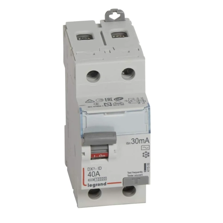 Wyłącznik różnicowy Legrand 411505 DX3-ID 2P 230V 40A AC 30mA 2 moduły