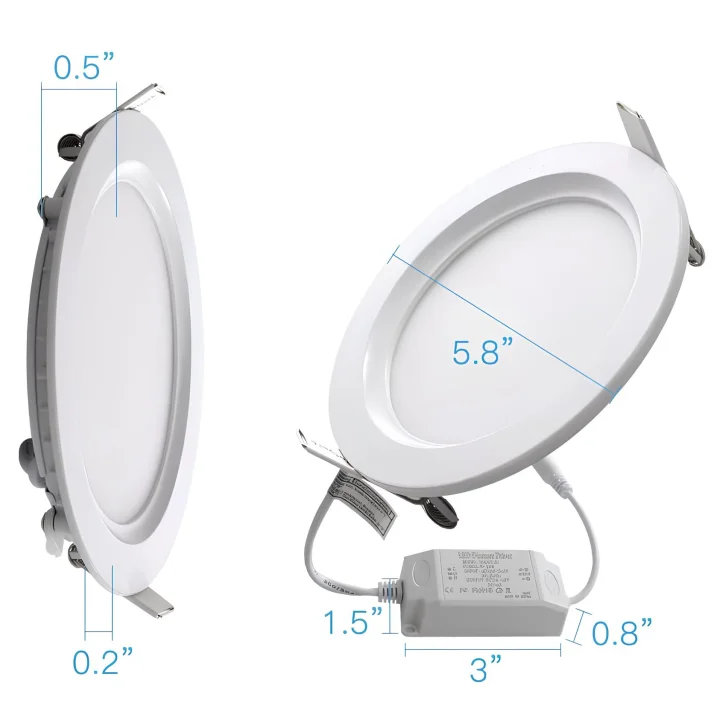 Lampa panelowa LED 8-12W, 240 V, 4 szt., opalkowanie zastępcze