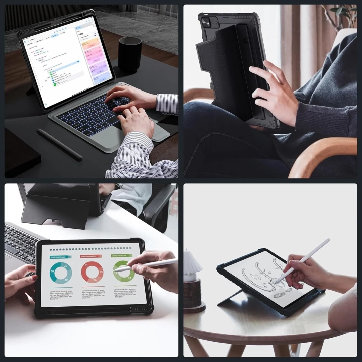 Etui z klawiaturą Nillkin do iPad Pro 12.9, 7 kolorów, 500 mAh