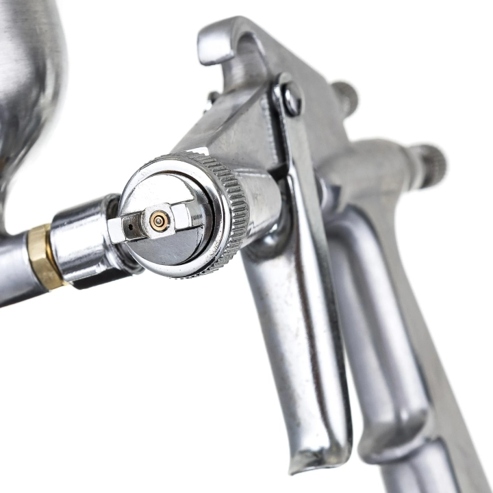 Auarita Metalowy Mini Pistolet Lakierniczy dysza 0,8mm uchylny kubek 125mm
