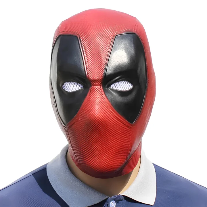 Maska na twarz Deadpool przebieranie cosplay elastyczna maska z materiału do stroju superbohatera Dead pool