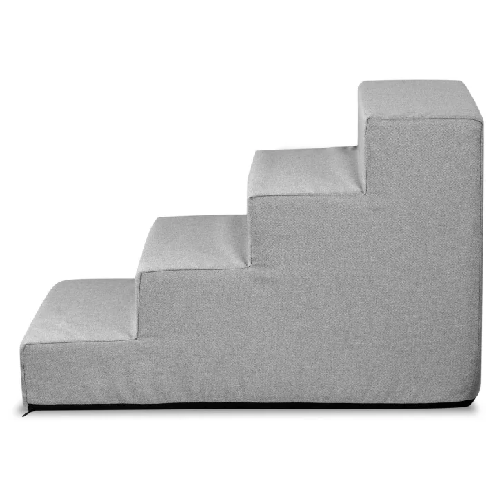 Schody 4 stopniowe rozbieralne, antyslip 60x40x30 cm len szary