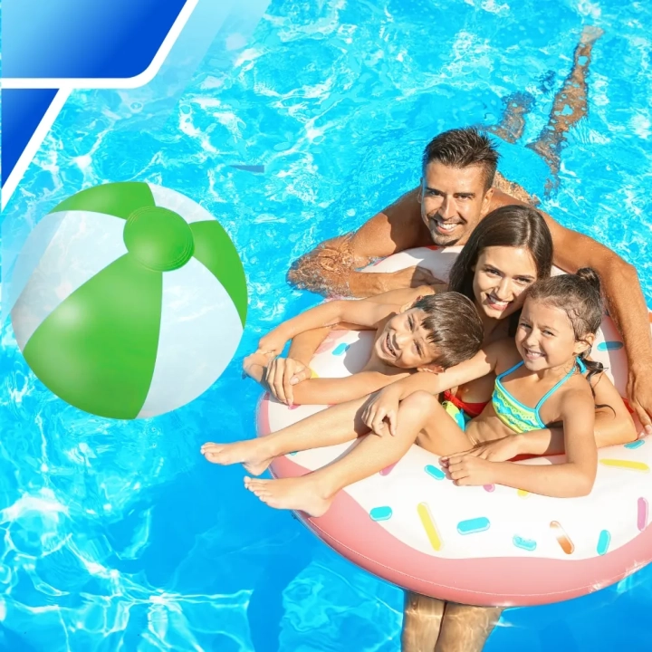 PIŁKA PLAŻOWA DMUCHANA NA BASEN OGRÓD DUŻA 53 CM ZIELONA