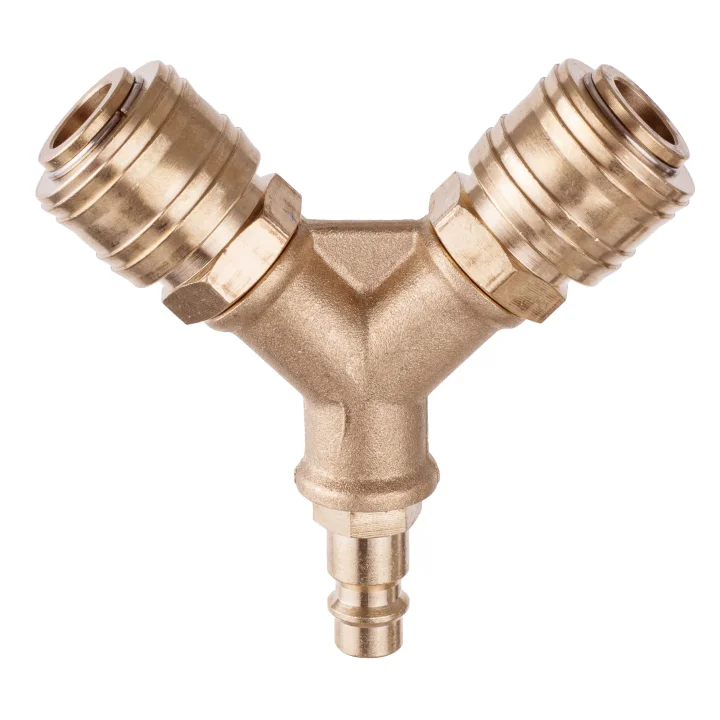 Rozdzielacz Pneumatyczny Powietrza Trójnik Szybkozłączki MOSIĘŻNY 1/4