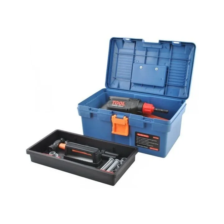 ZESTAW MAJESTERKOWICZA SKRZYNKA NARZĘDZIA WARSZTAT WIERTARKA DLA DZIECI