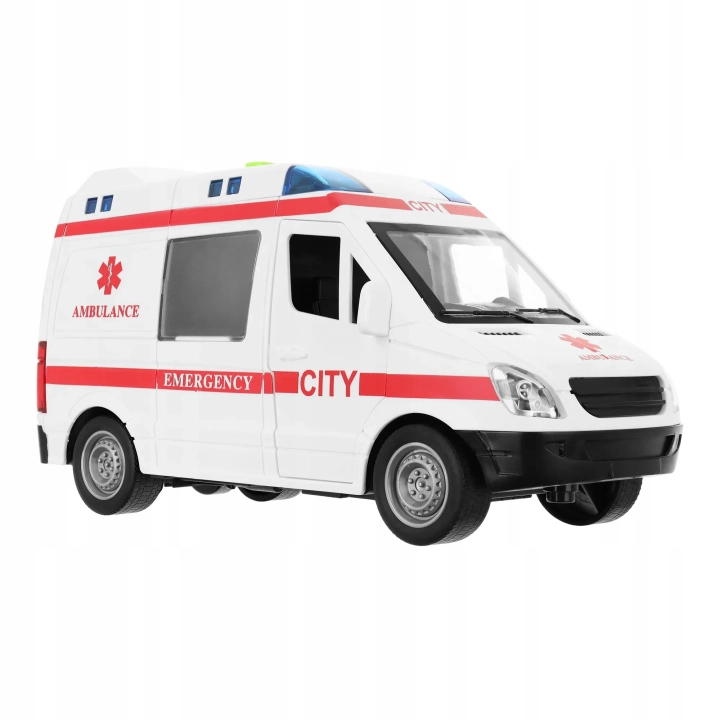 AMBULANS POGOTOWIE KARETKA OTWIERANE DRZWI DZWIĘK