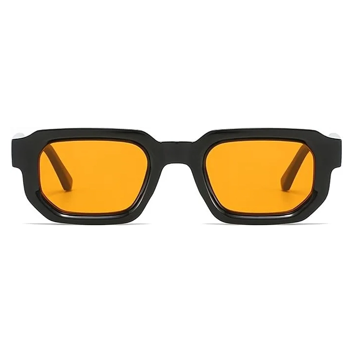Okulary przeciwsłoneczne RUNHUIS RHS688 retro prostokątne unisex z grubą oprawką