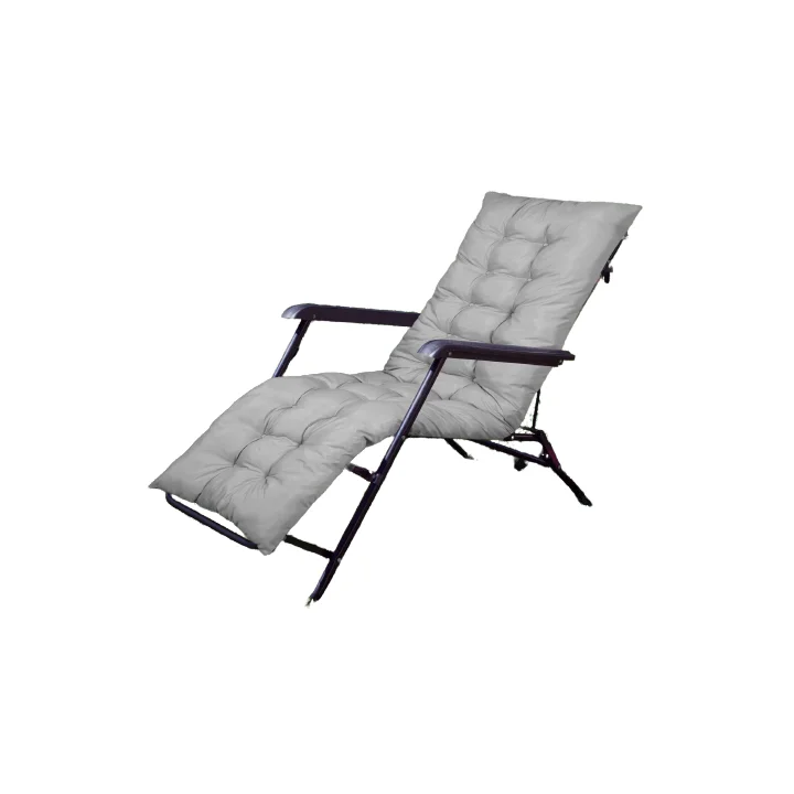 Poduszka ogrodowa 165x50 cm na leżak szara