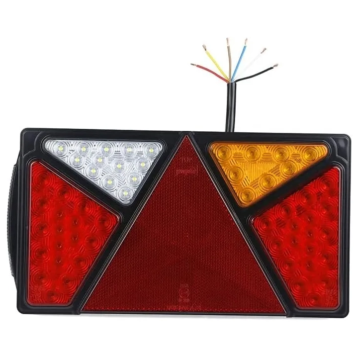 Tylne światła przyczepy 12V/24V 6-żył 45 cm 2 szt. POWYSTAWOWE