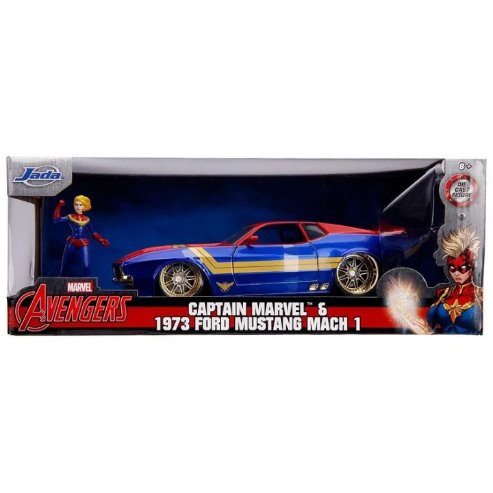 Jada Marvel Avengers Ford Mustang Mach I Captain Amerika 1:24