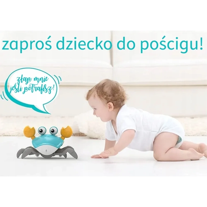 UCIEKAJĄCY PEŁZAJĄCY KRAB CHODZI GRA MUZYKA DO NAUKI RACZKOWANIA