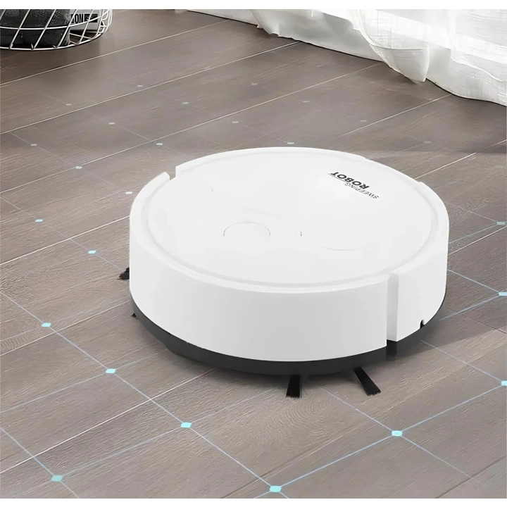Robot sprzątający mini biały 400 mAh 3,7 V automatyczny odkurzacz do codziennego zbierania kurzu na małych powierzchniach