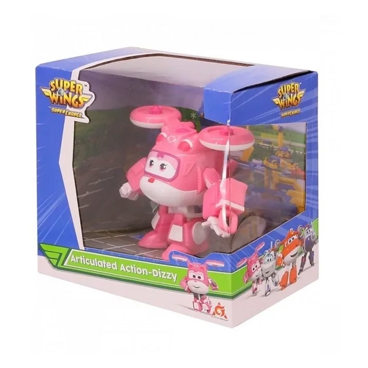 Super Wings samolot Articulated Action Dizzy 8cm