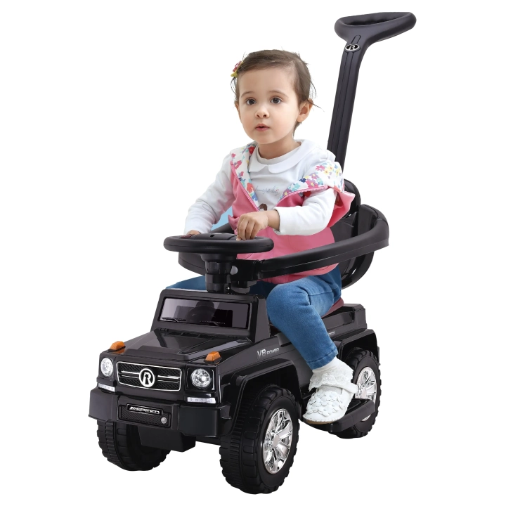 DUŻY JEŹDZIK CHODZIK PCHACZ AUTO SAMOCHÓD 4 W 1 CICHE KOŁA