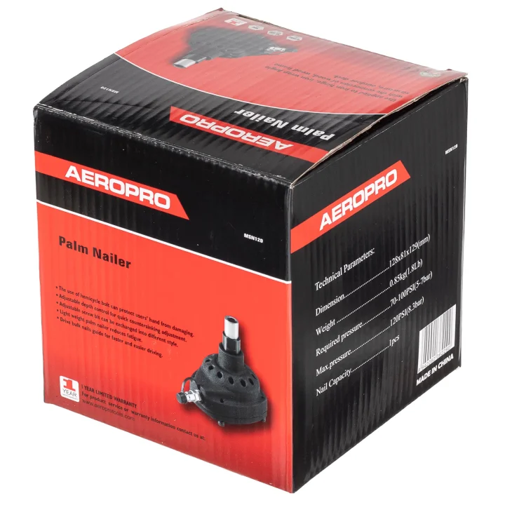 AEROPRO Gwoździarka Dłoniowa Pneumatyczna Młotek na gwoździe do 12cm