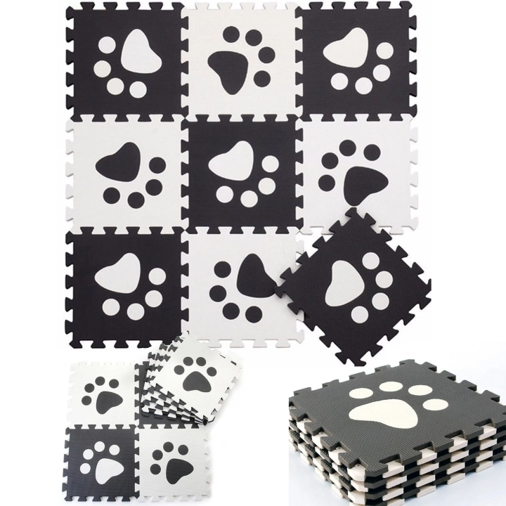 MATA EDUKACYJNA PIANKOWA PUZZLE EVA 90 x 90 GRUBA DLA DZIECI MIĘKKA