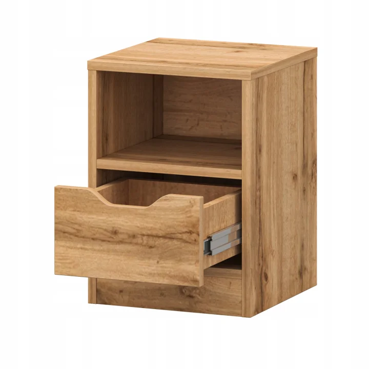 Szafka nocna do sypialni biała z szufladą 31x43 cm