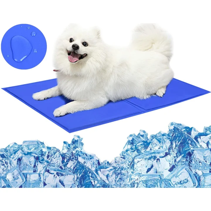 Żelowa mata chłodząca dla zwierząt 52x52 cm niebieska