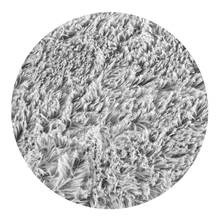 Legowisko dla psa mata 50x70 cm shaggy jasnoszary antyslip