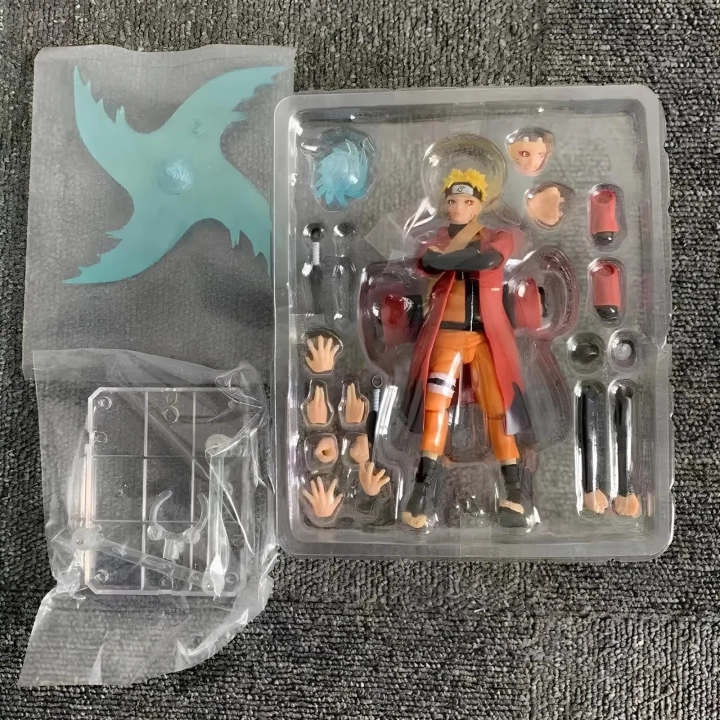 Figurka Naruto Uzumaki z zabezpieczeniem 15 cm kolekcjonerska postać z anime Naruto z podstawą i detalicznym wykonaniem