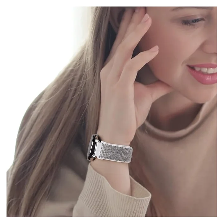 Pasek do zegarka smartwatch silikon 20mm Mugust 3 szt. rzep szary/różowy/niebieski
