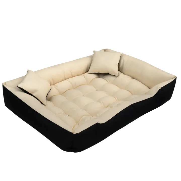 Legowisko dla psa kojec ECCO 115x95 cm wodoodporne beżowe