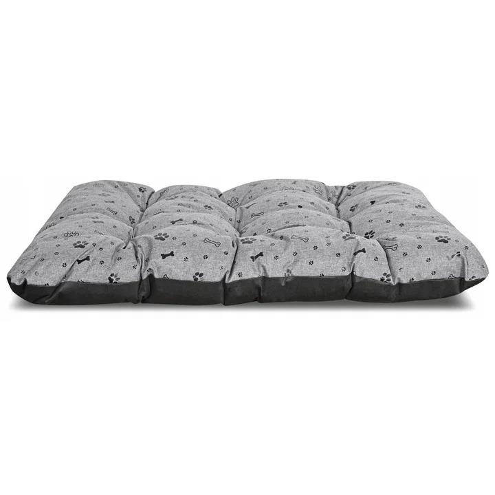 Legowisko dla psa poduszka PRESTIGE 140x100 cm wodoodporna kości czarne