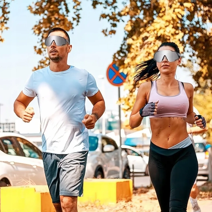 Okulary sportowe JUNDINGYUN z 5 wymiennymi soczewkami, 100% UV