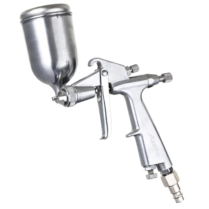 Auarita Metalowy Mini Pistolet Lakierniczy dysza 1,0mm uchylny kubek 125mm
