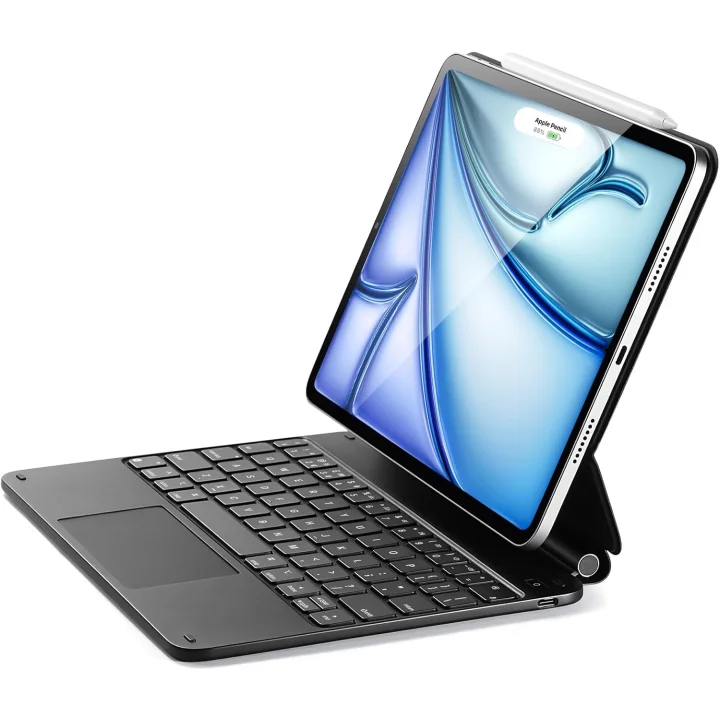 Czarne etui ESR 6B012A do iPada Air 11" (M2, 2024) z klawiaturą QWERTZ, powystawowy