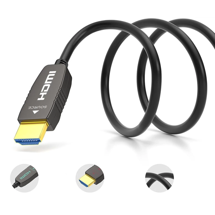 Kabel RUIPRO 8K CL2 HDMI 2.1 48 Gb/s 8K Dynamiczny HDR, 15 m, Powystawowy