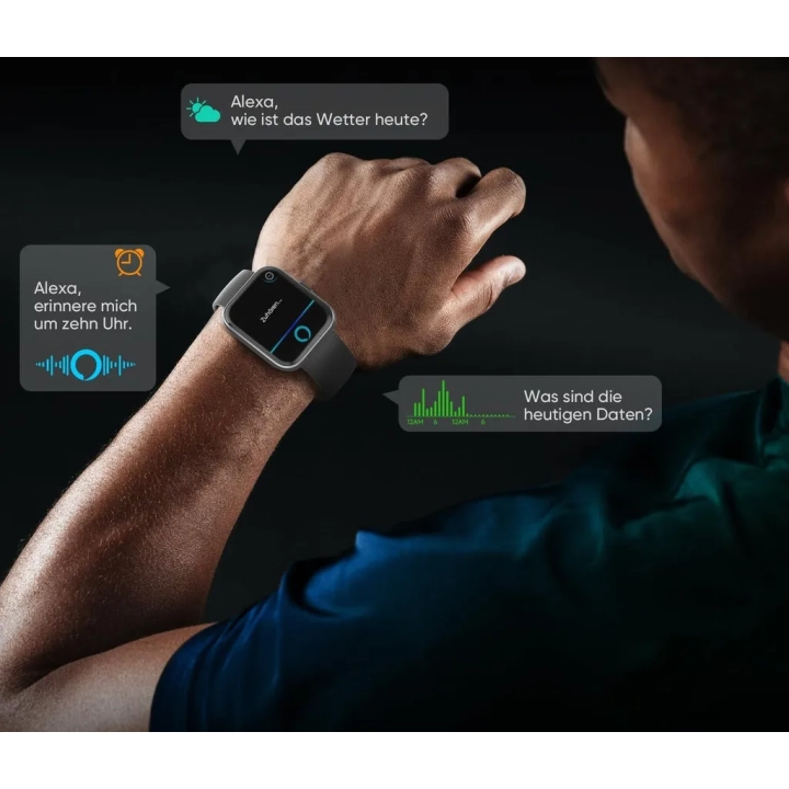 Smartwatch Fitpolo ID208Plus, ekranem 1,8'' IP68, ponad 110 trybów, czarny
