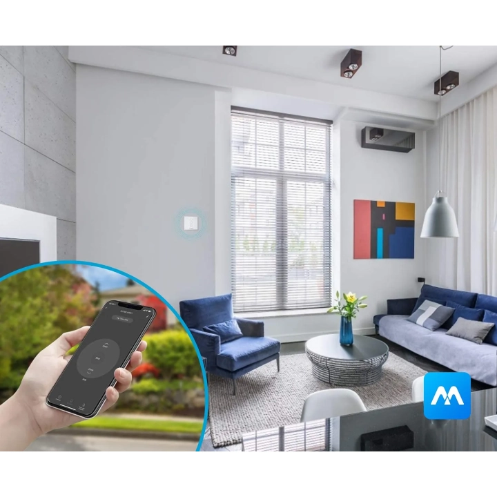 Przełącznik do żaluzji WiFi IP20 600W 240V Maxcio inteligentny sterownik rolet