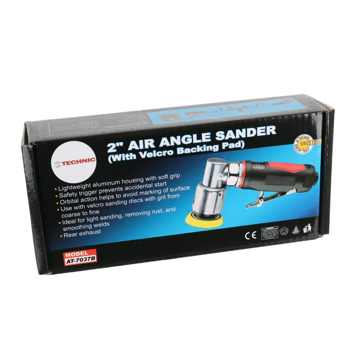 Szlifierka Pneumatyczna Mimośrodowa Kątowa dysk z rzepem 50mm