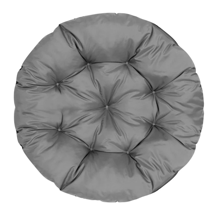 Poduszka ogrodowa 65 cm na krzesło wiszące bocianie gniazdo wodoodporna szara