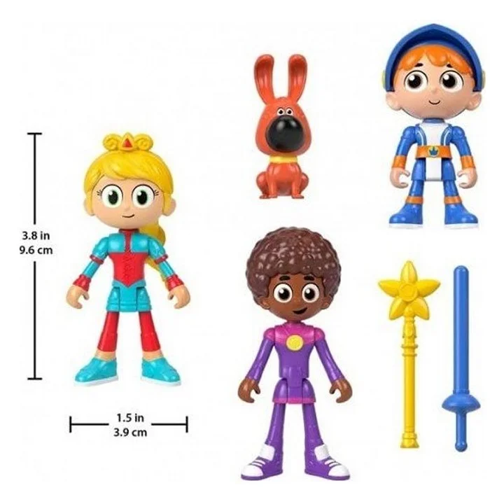 MATTEL Gus Mały Wielki Rycerz Iris 4 pak 10cm
